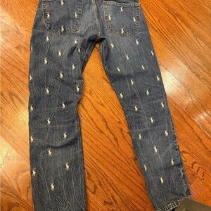 Ralph Lauren Blue Jeans with Iconic Embroidery